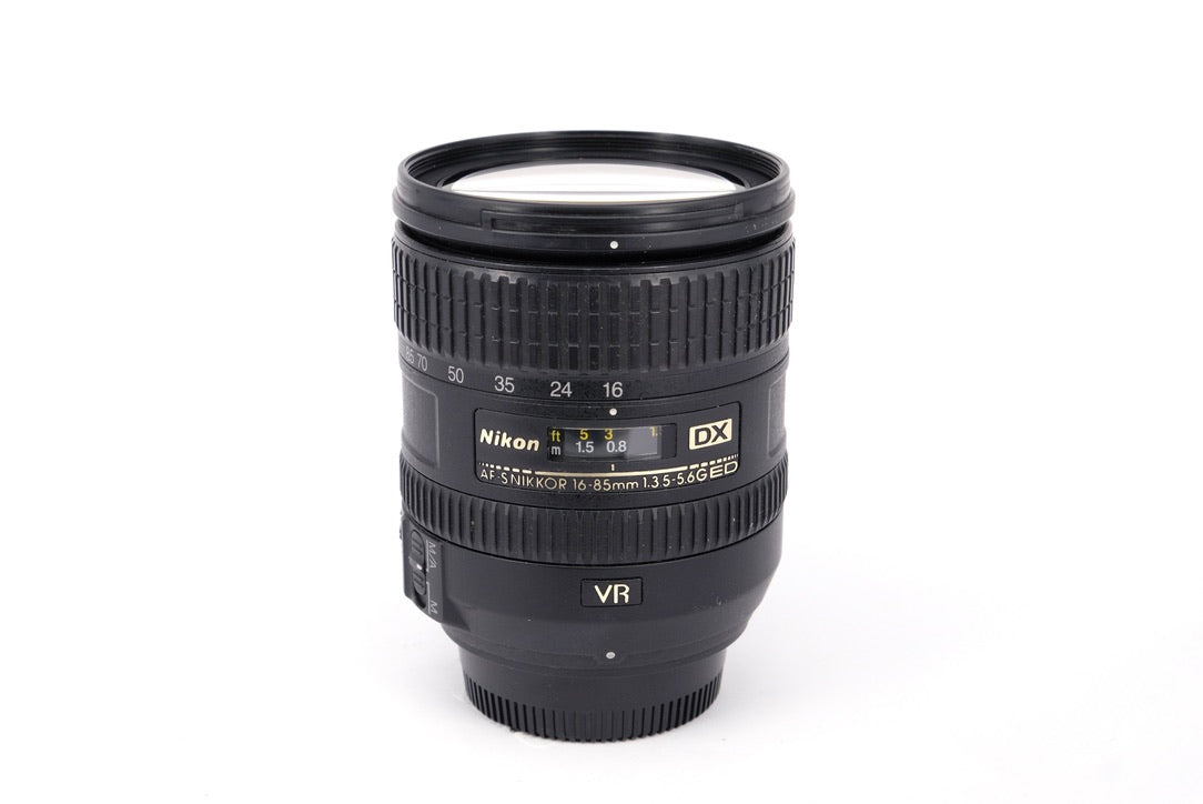 Used Nikon AF-S 16-85mm f/3.5-5.6G ED DX Lens