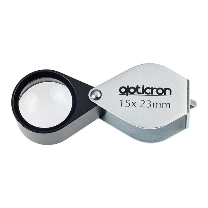 Opticron Folding Metal Loupe 15x 23mm Doublet