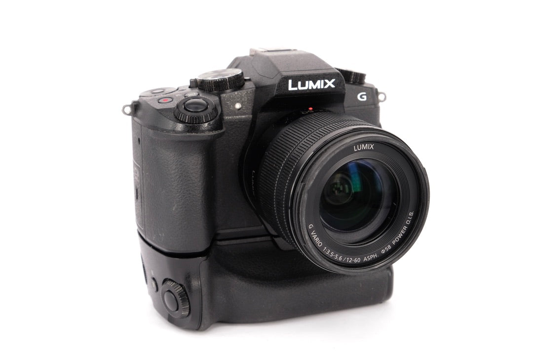 Used Panasonic Lumix G80 Mirrorless Camera + 12-60mm + Grip
