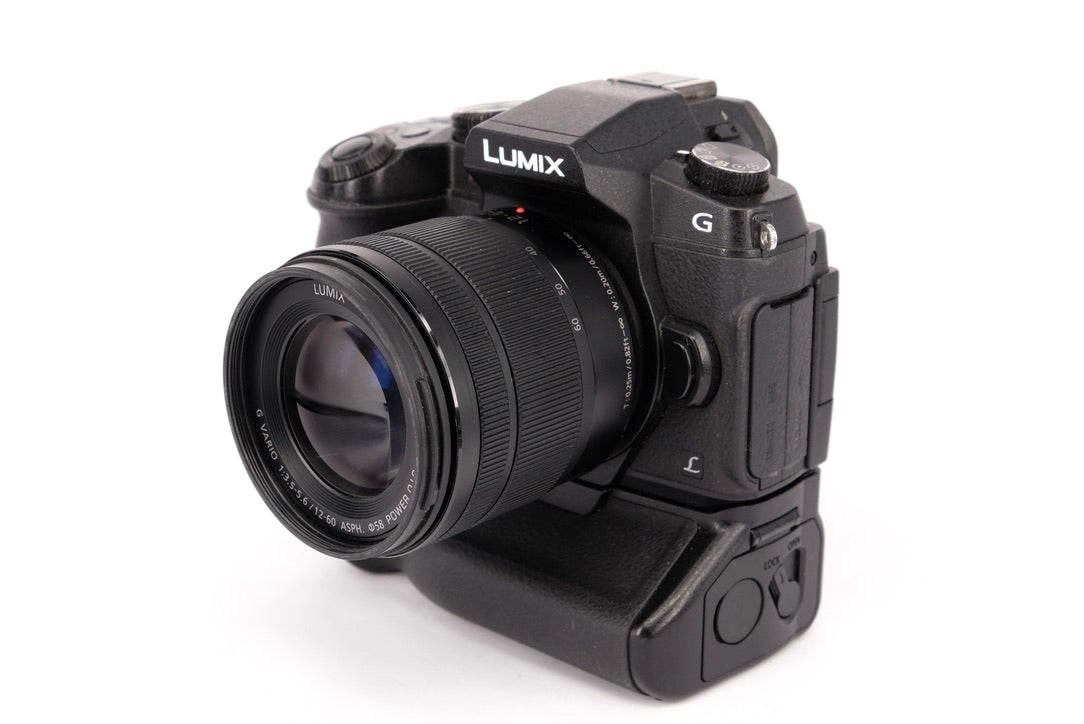 Used Panasonic Lumix G80 Mirrorless Camera + 12-60mm + Grip