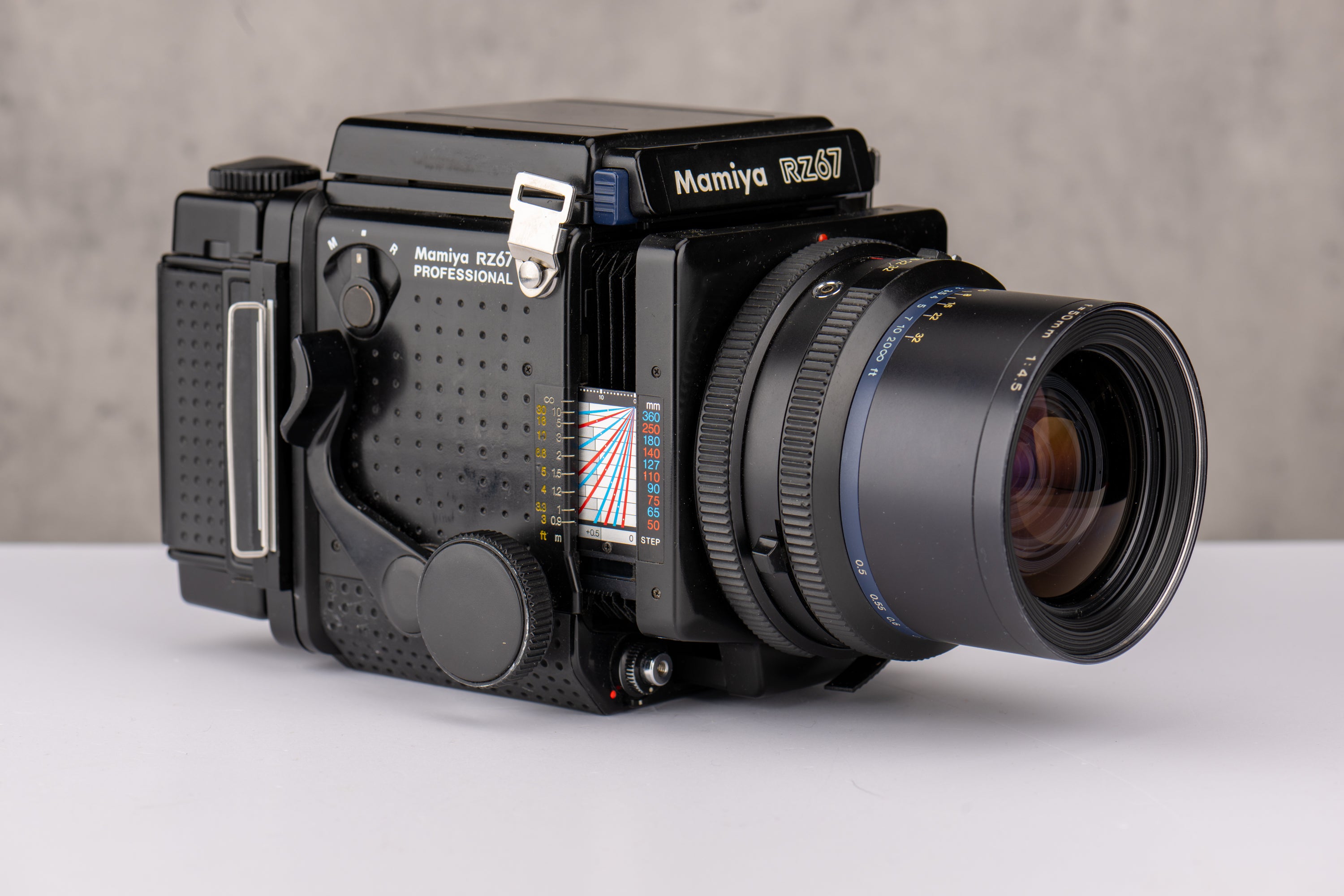 Mamiya RZ67 w/ 50mm f/4.5, 120 Back, Waist-level Finder