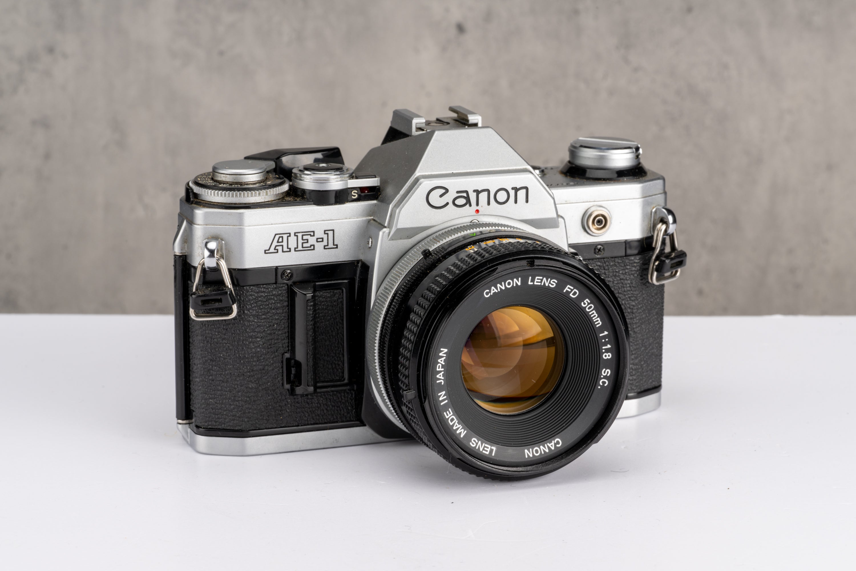 Used Canon AE-1 + 50mm f/1.8 35mm SLR
