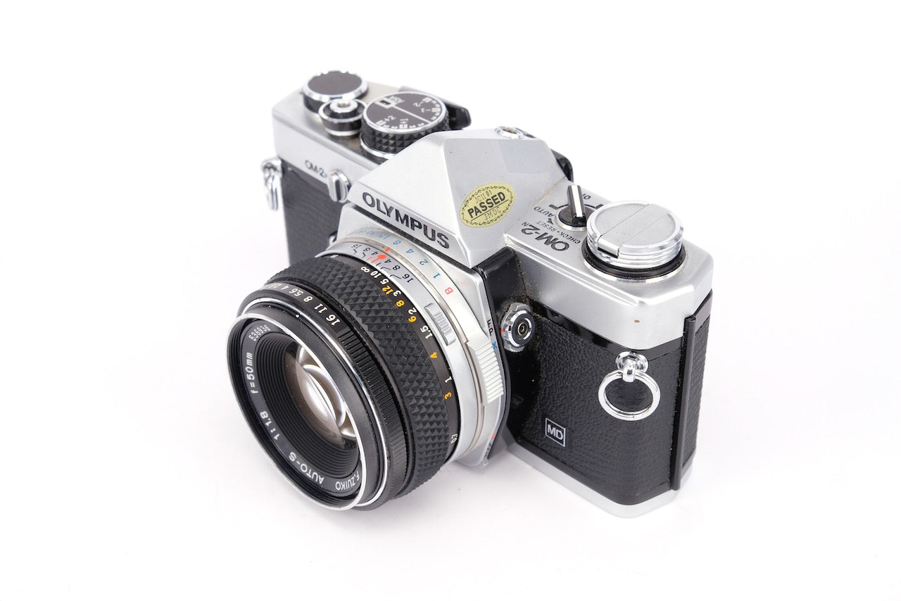Used Olympus OM-2n + 50mm f/1.8 35mm SLR Camera