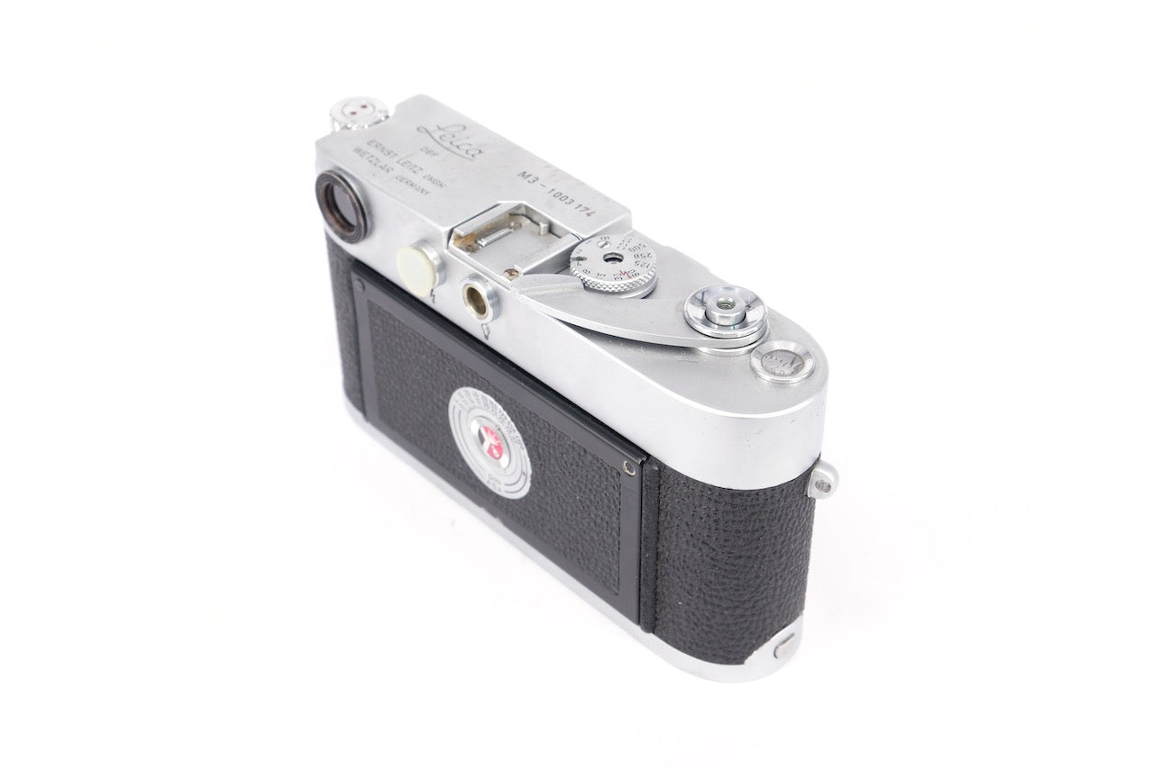 Used Leica M3 Chrome Single Stroke 35mm Rangefinder Body + Meter