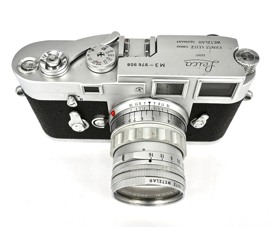 Used Leica M3 Single Stroke 35mm + Summicron 5cm f2 Rangefinder Camera