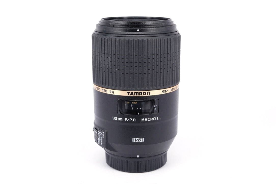 Used Tamron 90mm f/2.8 VC Macro Nikon Fit Lens