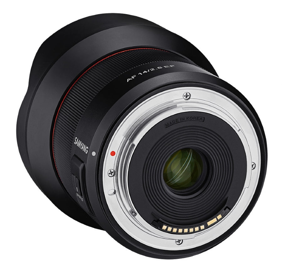 Samyang AF 14mm F2.8 CANON EF Mount Lens - back view