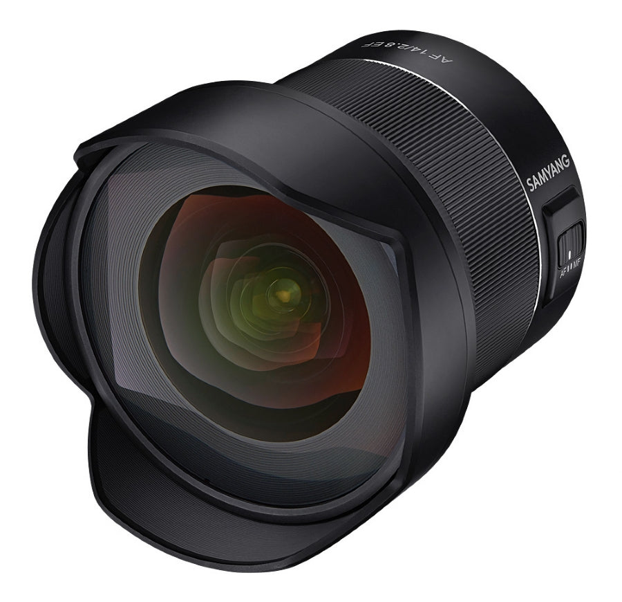 Samyang AF 14mm F2.8 CANON EF Mount Lens - front view