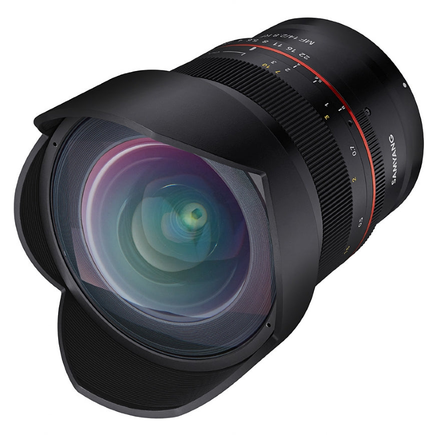 Samyang MF 14mm F2.8 CANON RF Lens - front view