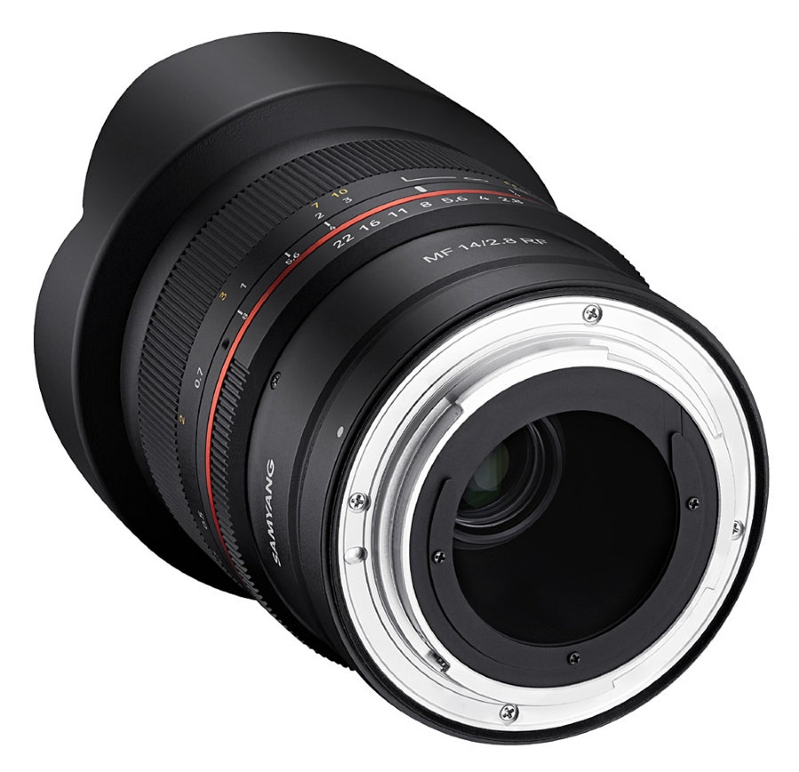 Samyang MF 14mm F2.8 CANON RF Lens - back view