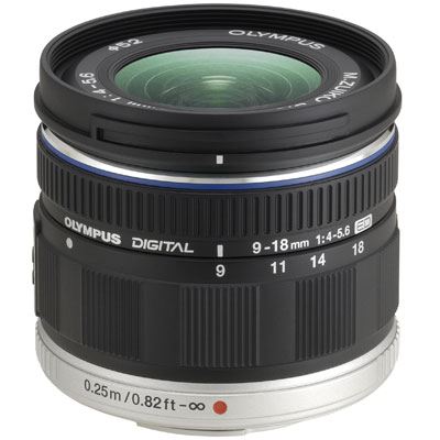 Olympus M.ZUIKO DIGITAL ED 9-18mm 1:4.0-5.6 - side view