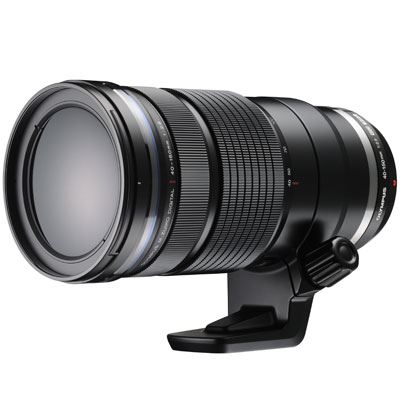 Olympus M.ZUIKO DIGITAL 40-150mm 1:2.8 PRO - front and side view