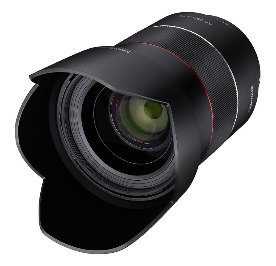Samyang AF 35mm F1.4 SONY FE Lens with lens hood