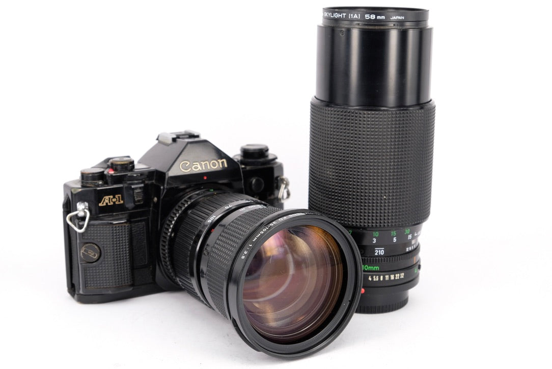 Used Canon A-1 + 35-105mm + 70-210mm Twin Lens Kit