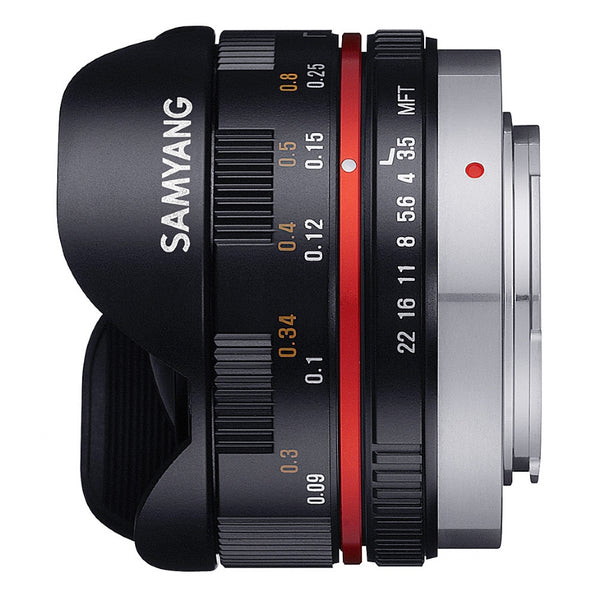 Samyang 7.5mm F3.5 Fisheye MICRO 4/3 black Lens - black