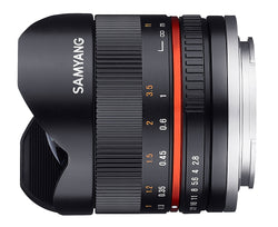 Samyang 8mm F2.8 Fisheye II SONY E black Lens