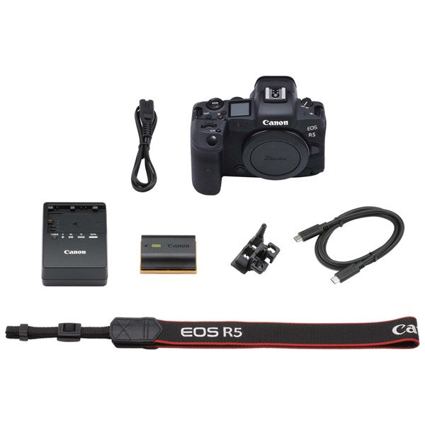 CANON EOS R5 MIRRORLESS DIGITAL CAMERA BODY and accessories included