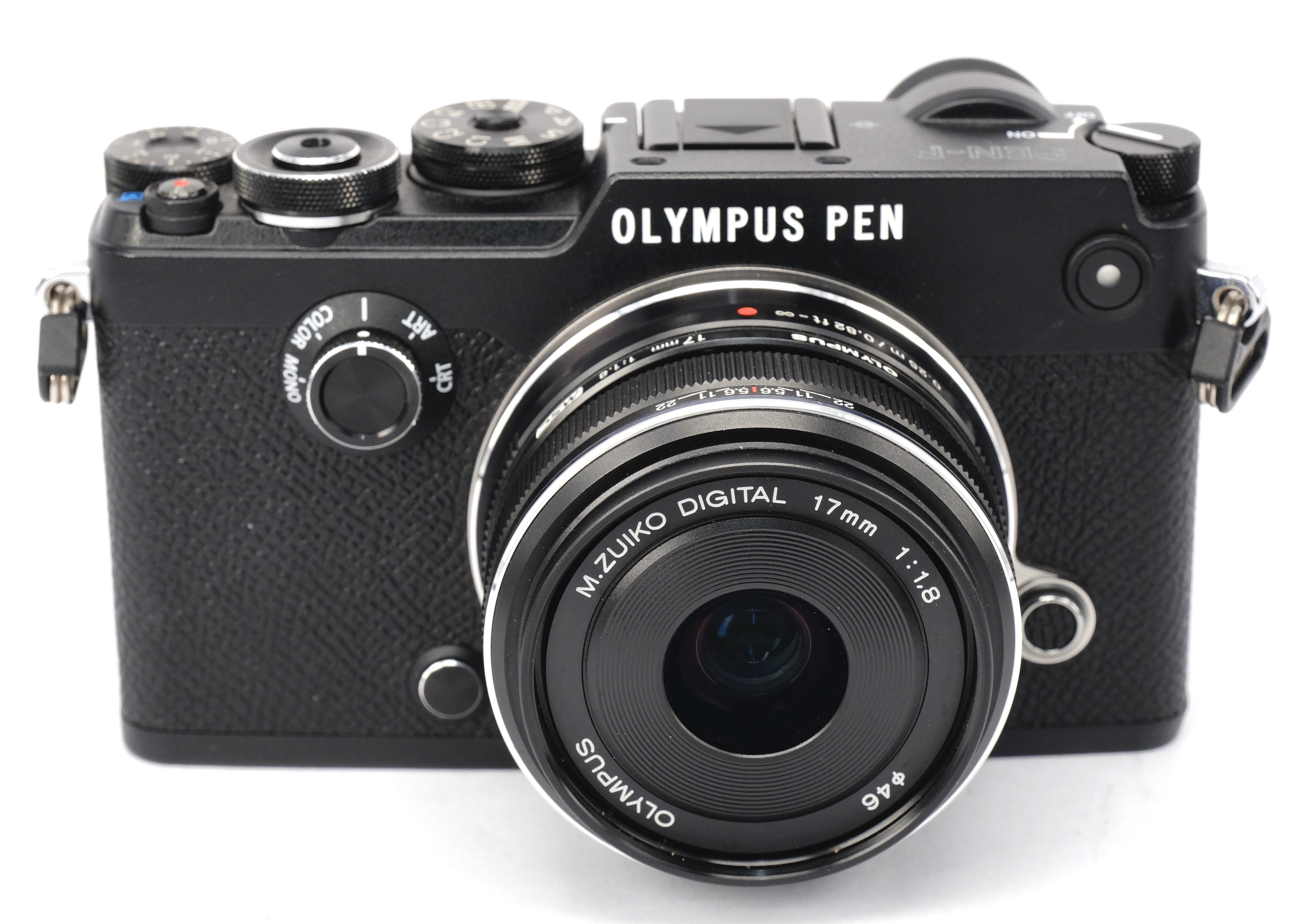 Used Olympus PEN-F Silver Digital Camera + 17mm f/1.8 Black Lens