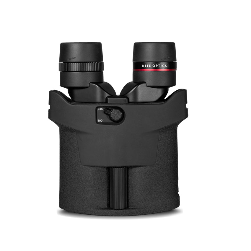 Kite Optic APC Stabilised 30mm Binoculars - upright side view