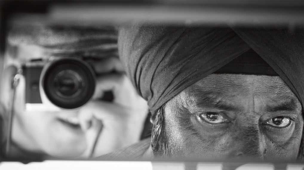 Close up of males face