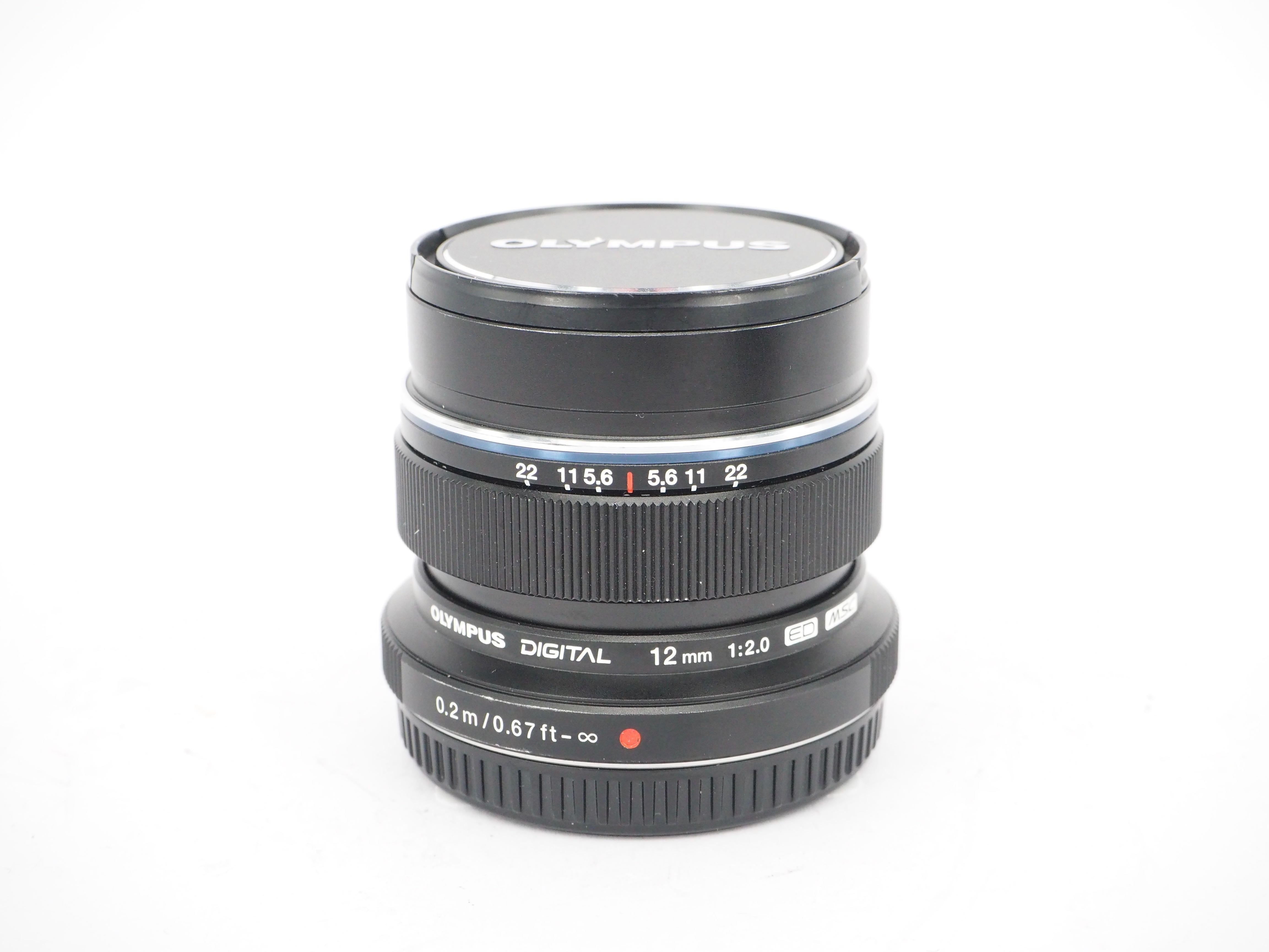Used Olympus M.Zuiko Digital 12mm f2 Lens - Black