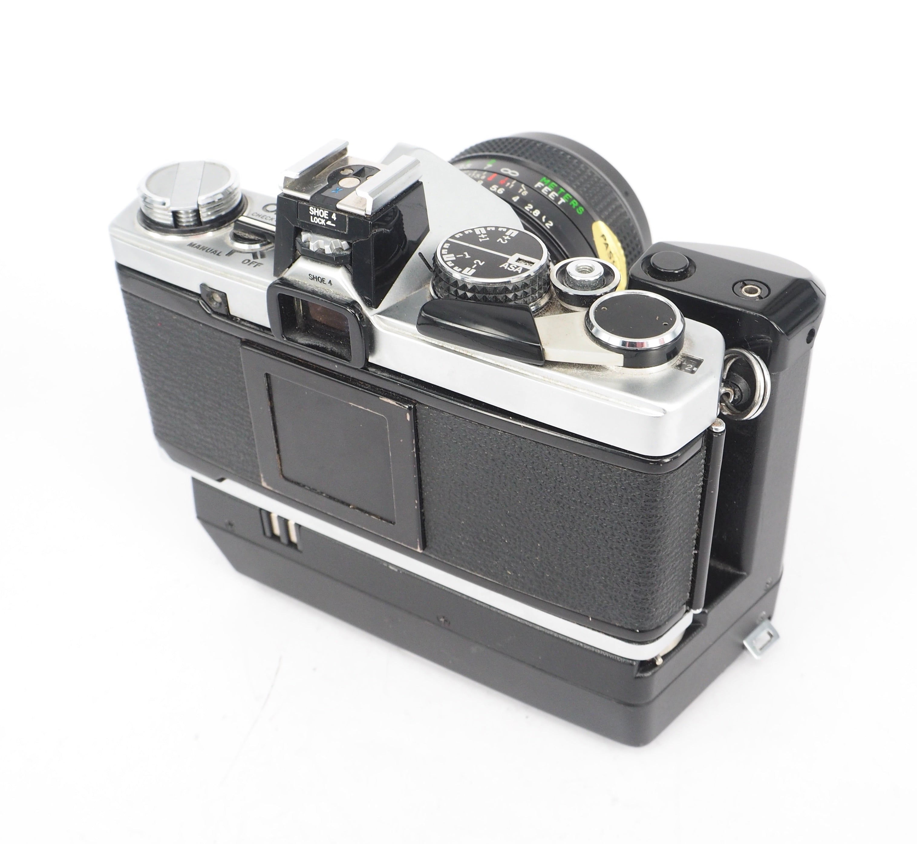 Used Olympus OM2n + Vivitar 28mm 50mm f2.8 35mm SLR Camera