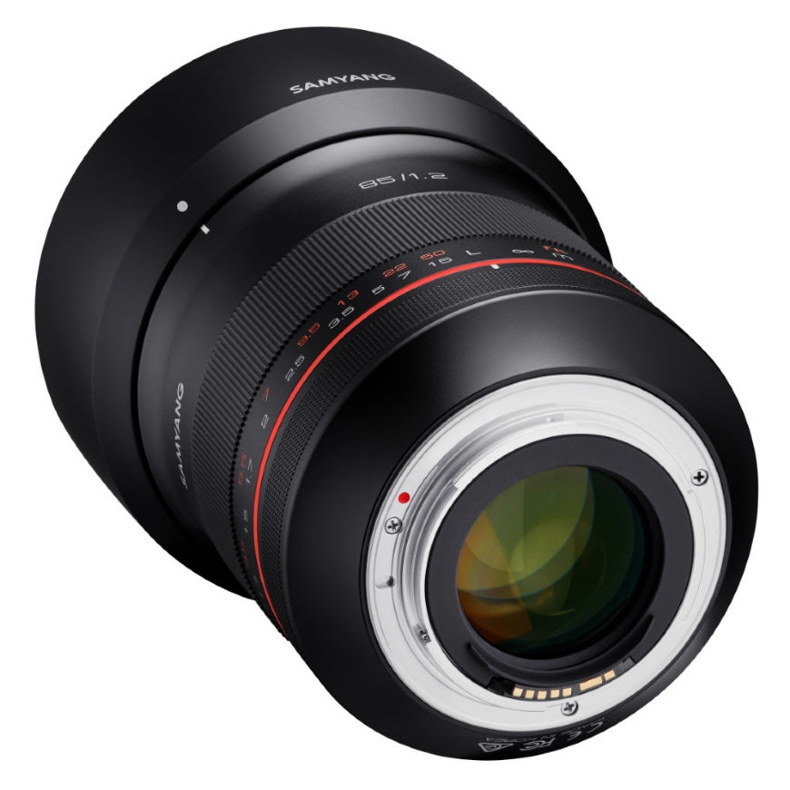 Samyang XP 85mm F1.2 Lens for Canon EF - back view