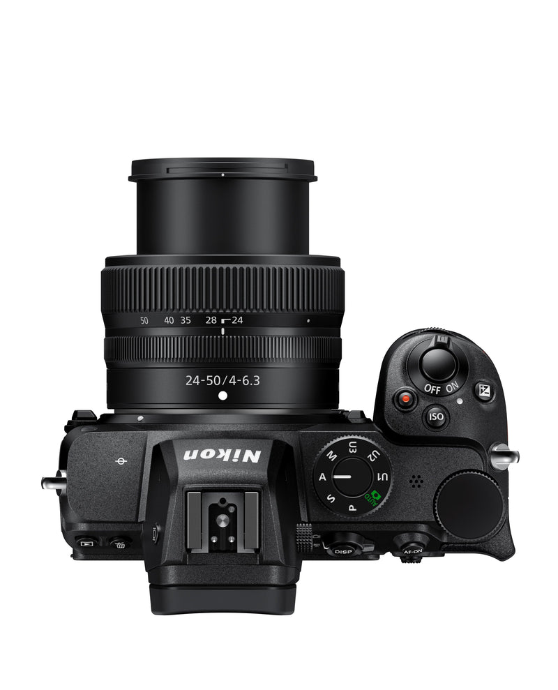 Nikon Z5 Camera with 24-50mm Lens - top view