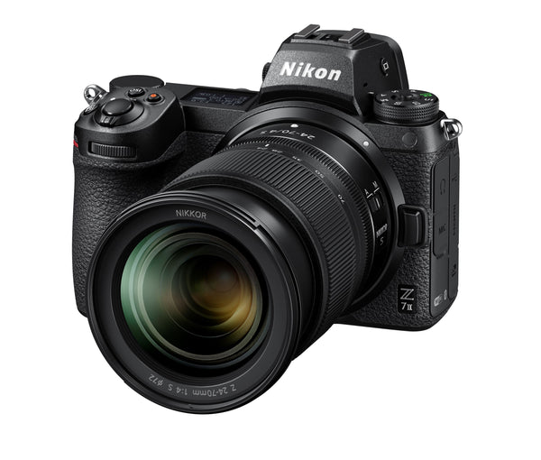 Nikon Z7 II Camera with 24-70mm f/4 Lens - Tilted front view