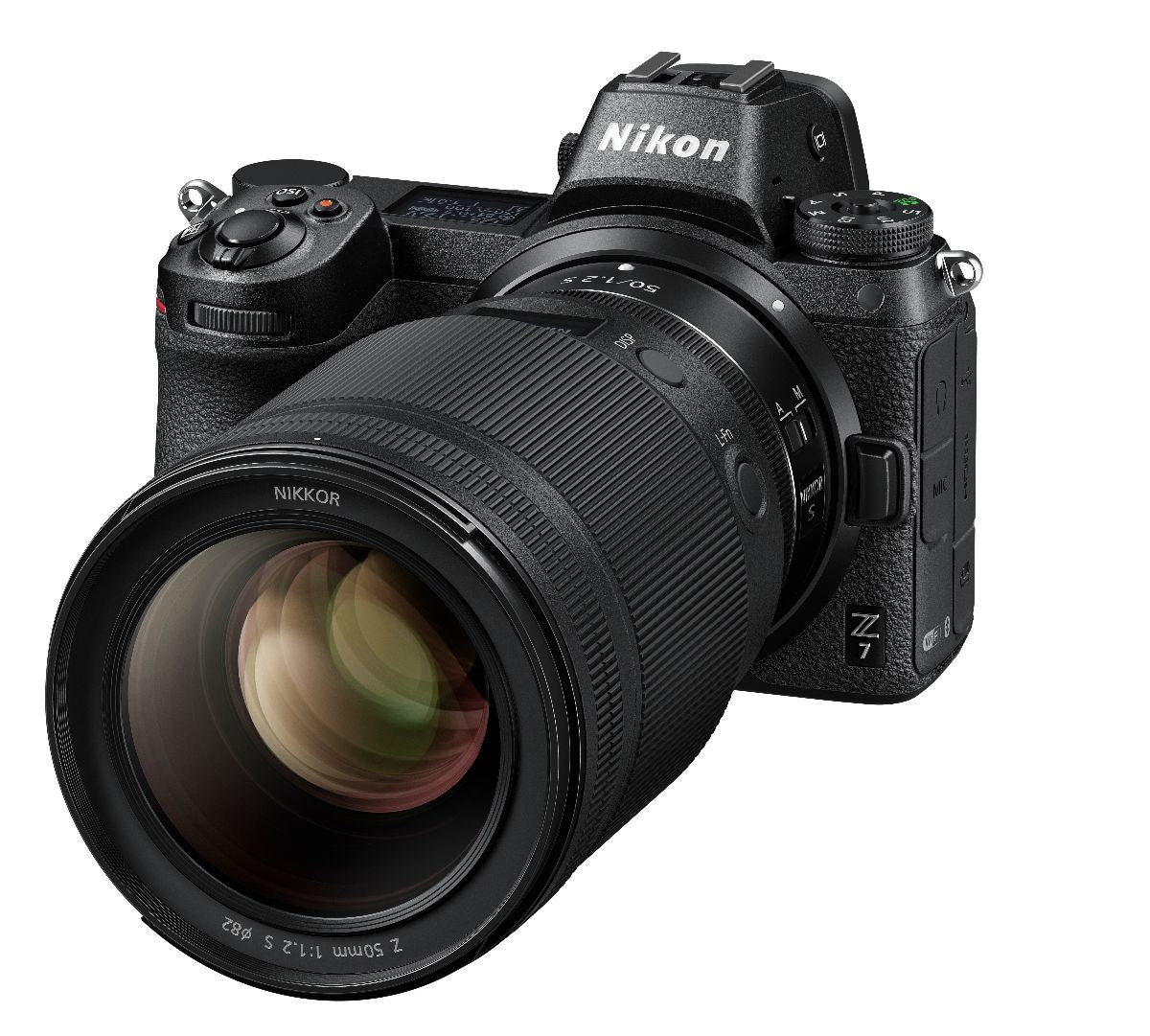Nikon Nikkor Z 50mm f/1.2 S Prime Lens shown on Nikon Z7