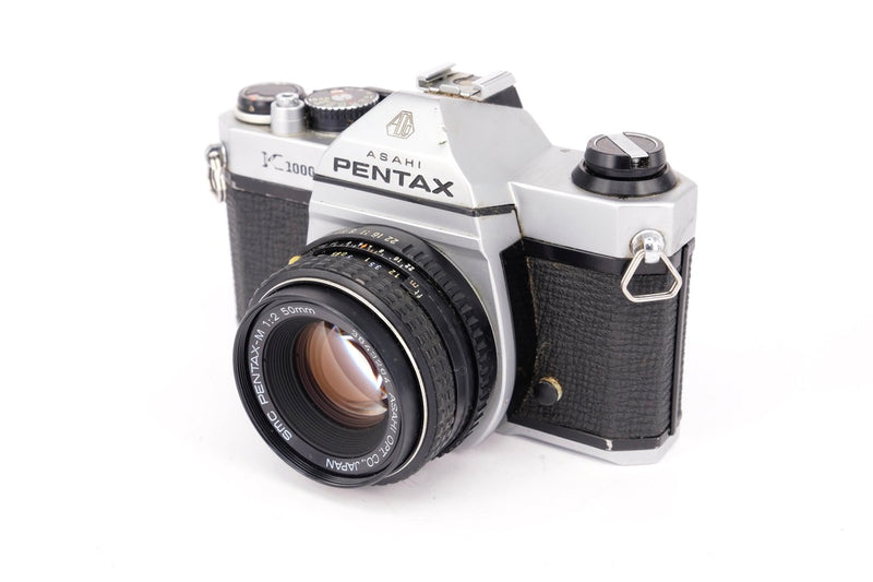 Used Pentax K1000 + 50mm f/2 35mm SLR Camera