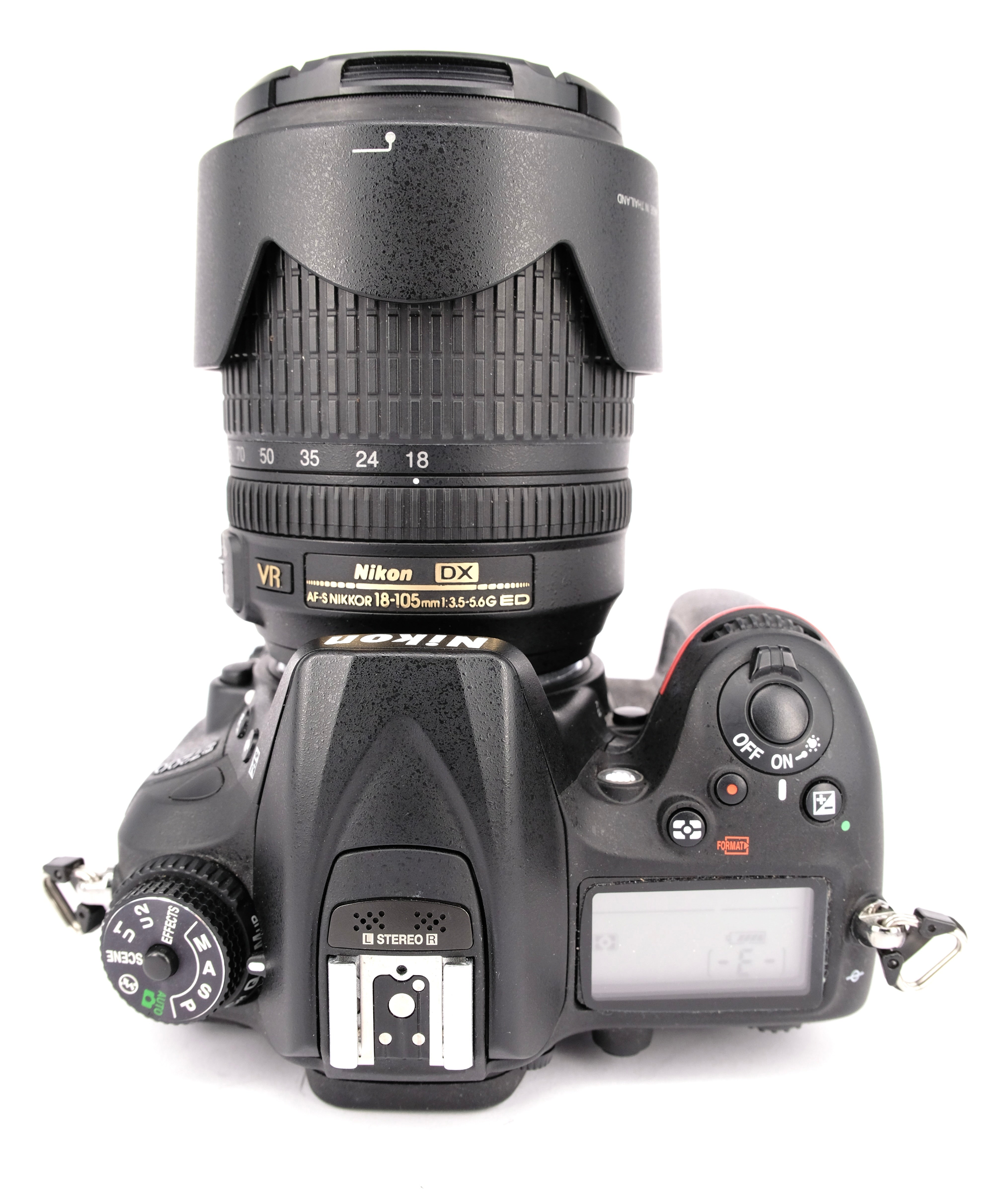 Used Nikon D7200 + 18-105mm AF-S VR Digital SLR Camera Kit