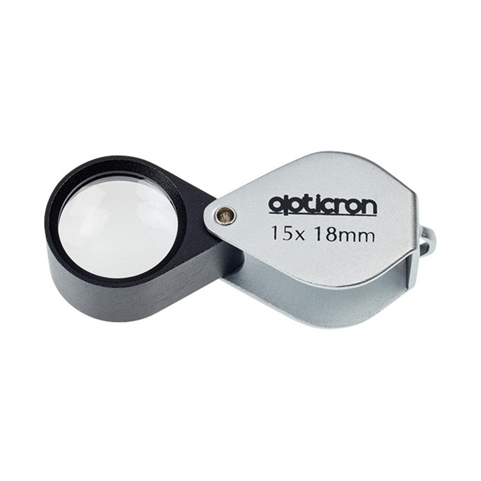 Opticron Folding Metal Loupe Magnifier 15x 18mm Doublet - product image 2