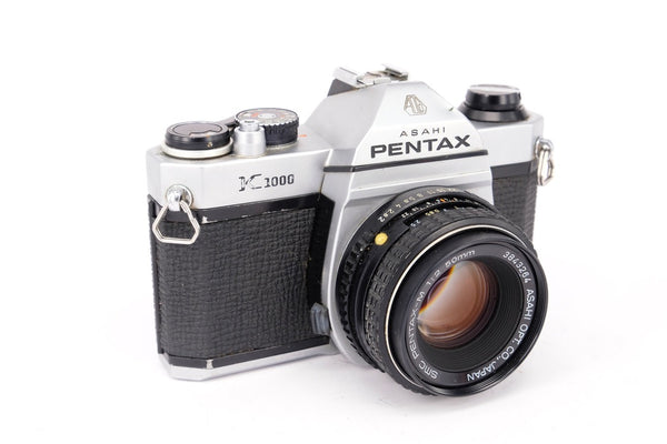 Used Pentax K1000 + 50mm f/2 35mm SLR Camera