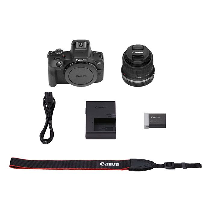 Canon EOS R100 with RF-S 18-45mm Lens