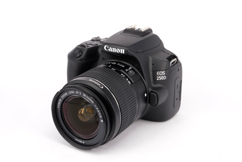 Used Canon EOS 250D DSLR + 18-55mm III Lens