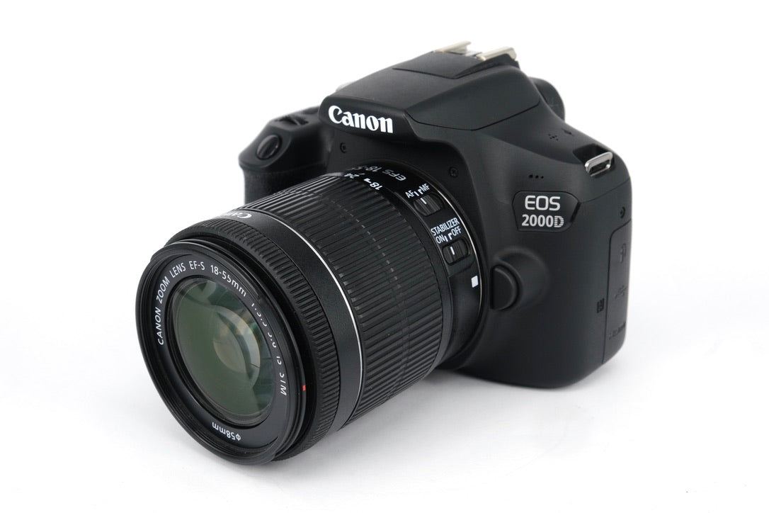 Used Canon EOS 2000D & 18-55mm ISII DSLR Camera Kit
