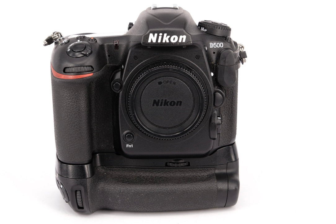 Used Nikon D500 DSLR Body + Grip