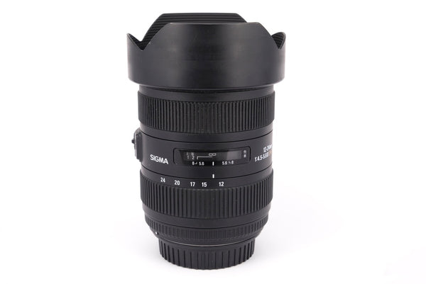 Used Sigma 12-24mm 1:4.5-5.6 II DG HSM Canon Fit Lens