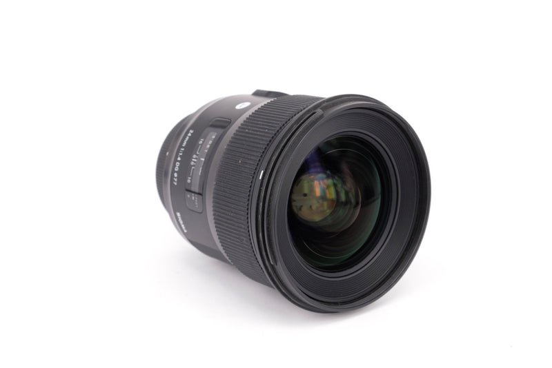 Used Sigma 24mm f/1.4 DG HSM Art Nikon Fit Lens