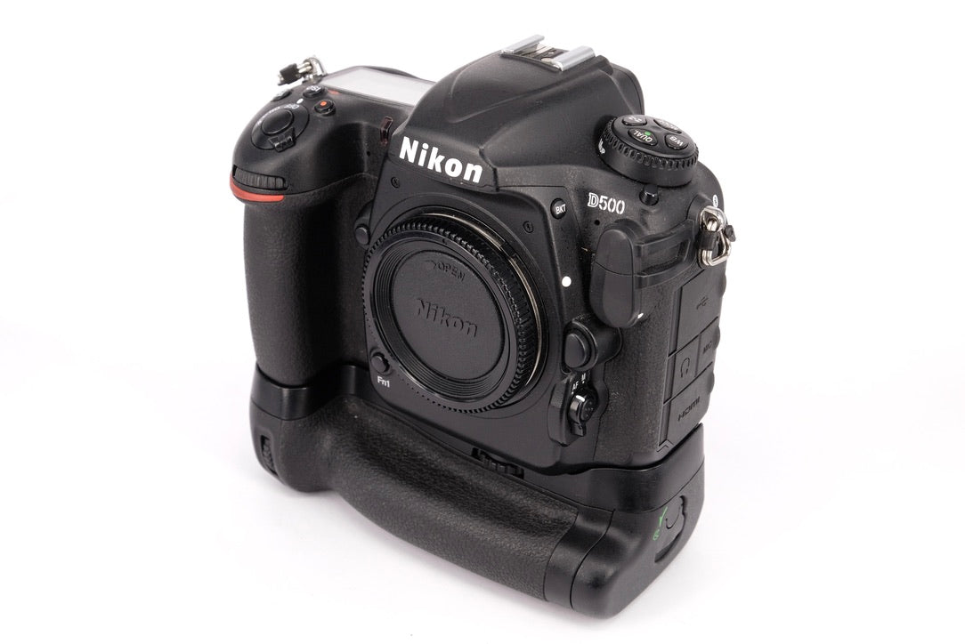 Used Nikon D500 DSLR Body + Grip