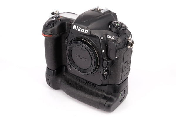 Used Nikon D500 DSLR Body + Grip