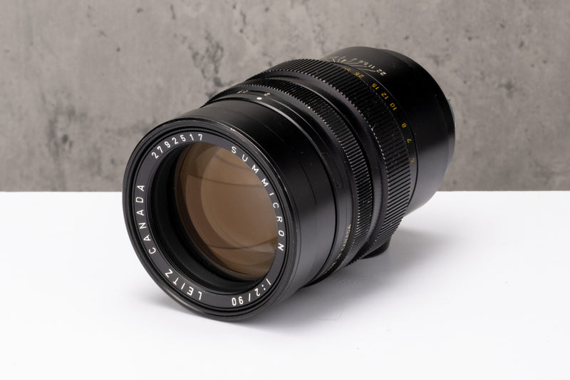 Leica M 90mm f/2 Summicron Leitz Canada Black