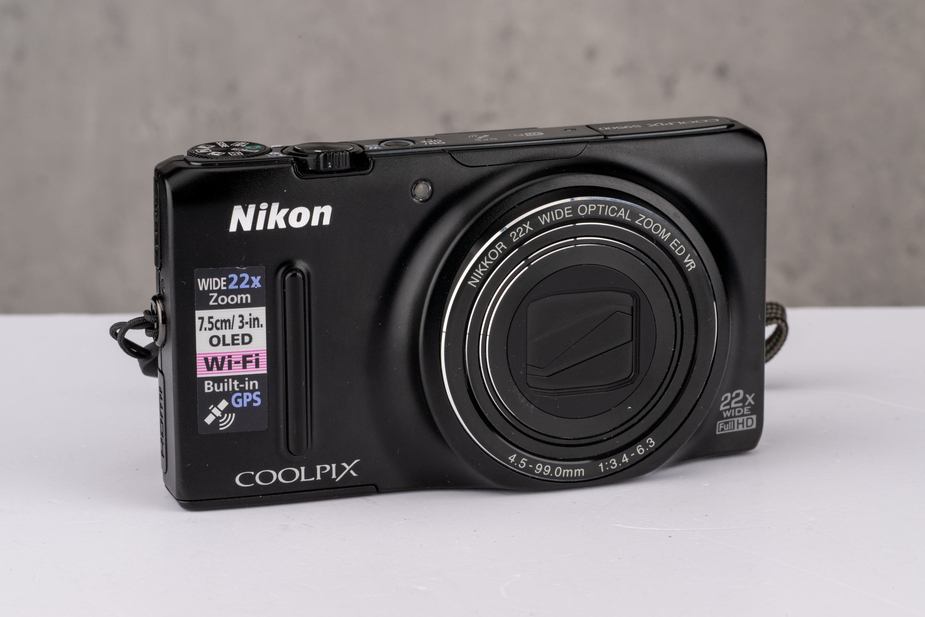 Used Nikon Coolpix S9500 Digital Compact Camera
