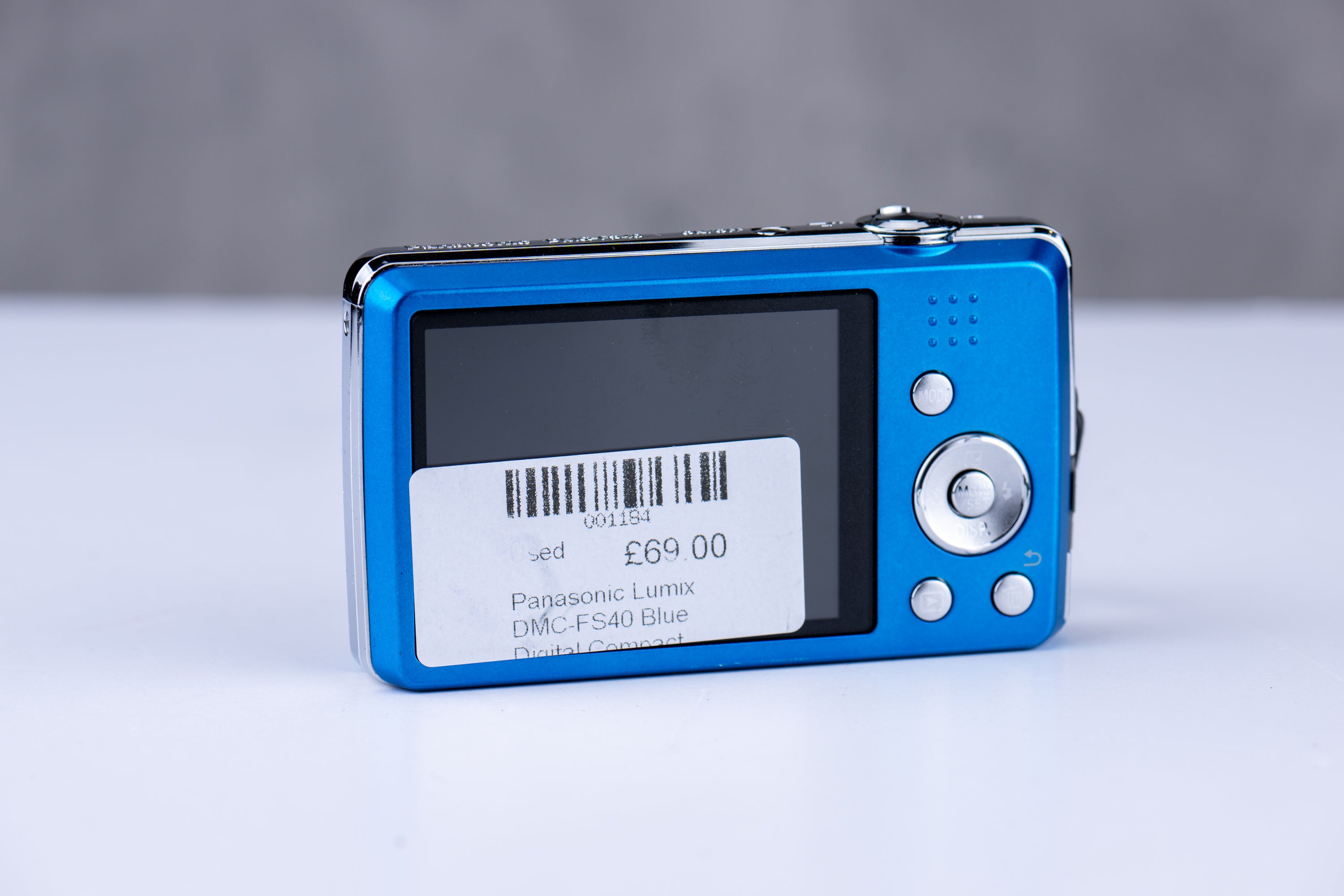 Used Panasonic Lumix DMC-FS40 Blue Digital Compact Camera