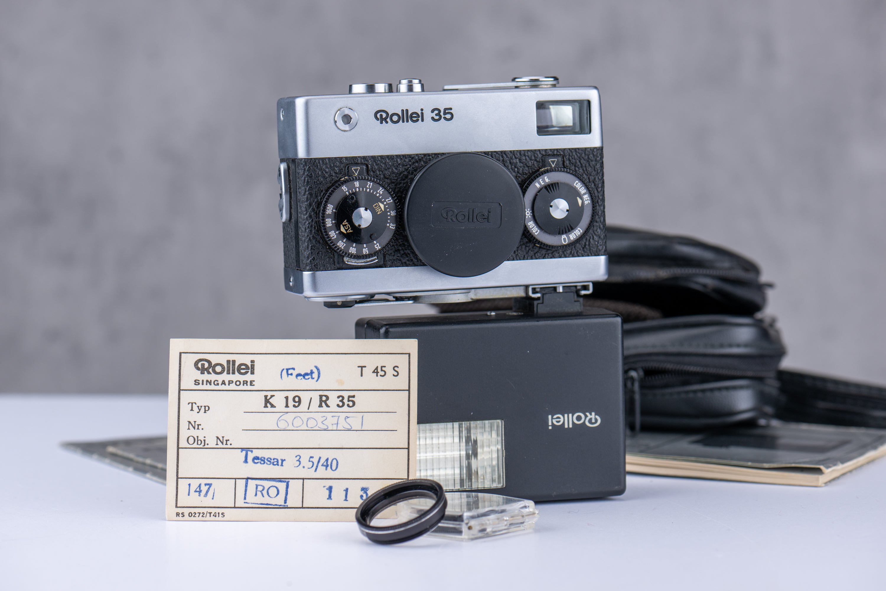 Used Rollei 35 Chrome w/ Rollei Tessar 40mm f/3.5