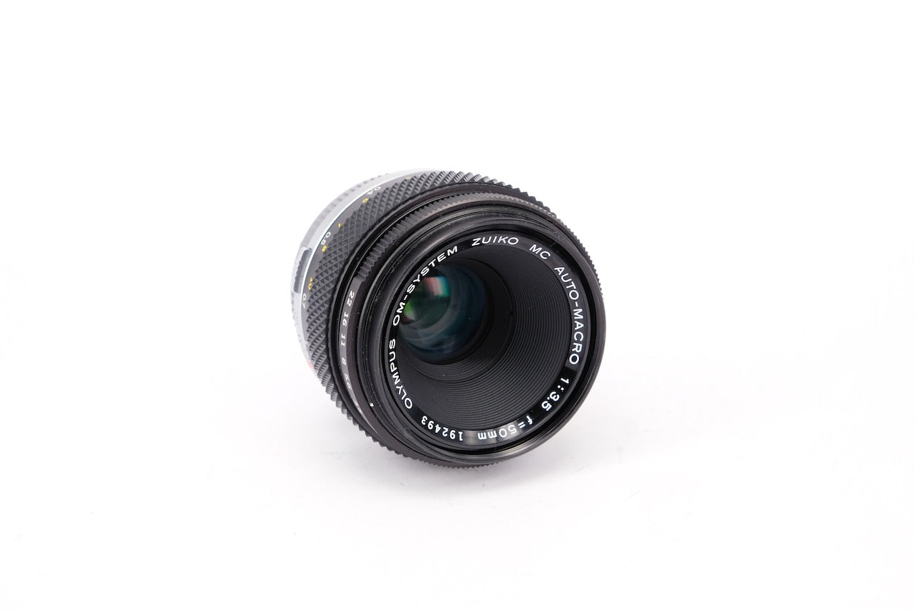 Used Olympus OM Zuiko Auto-Macro 50mm f/3.5 Lens
