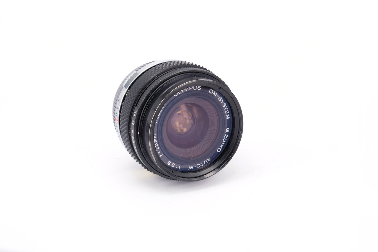 Used Olympus OM Zuiko Auto-W 28mm f/3.5 Lens