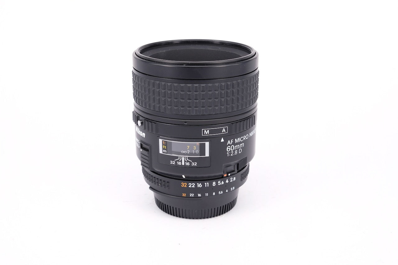 Used Nikon AF 60mm f/2.8D Micro Lens