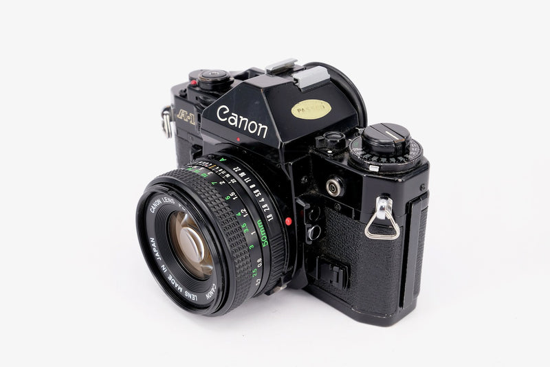 Used Canon A-1 + 50mm f/1 .8 35mm SLR Camera